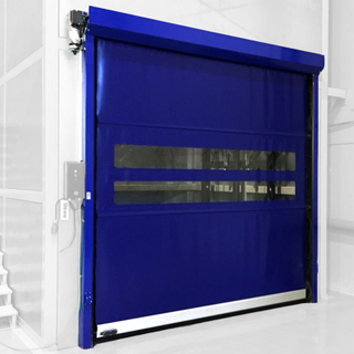 Puerta autoreparable de alta velocidad con rodillo de PVC