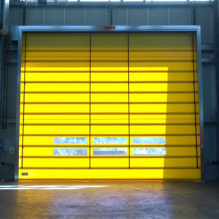 Puerta de PVC apilable de alta velocidad de la mejor calidad